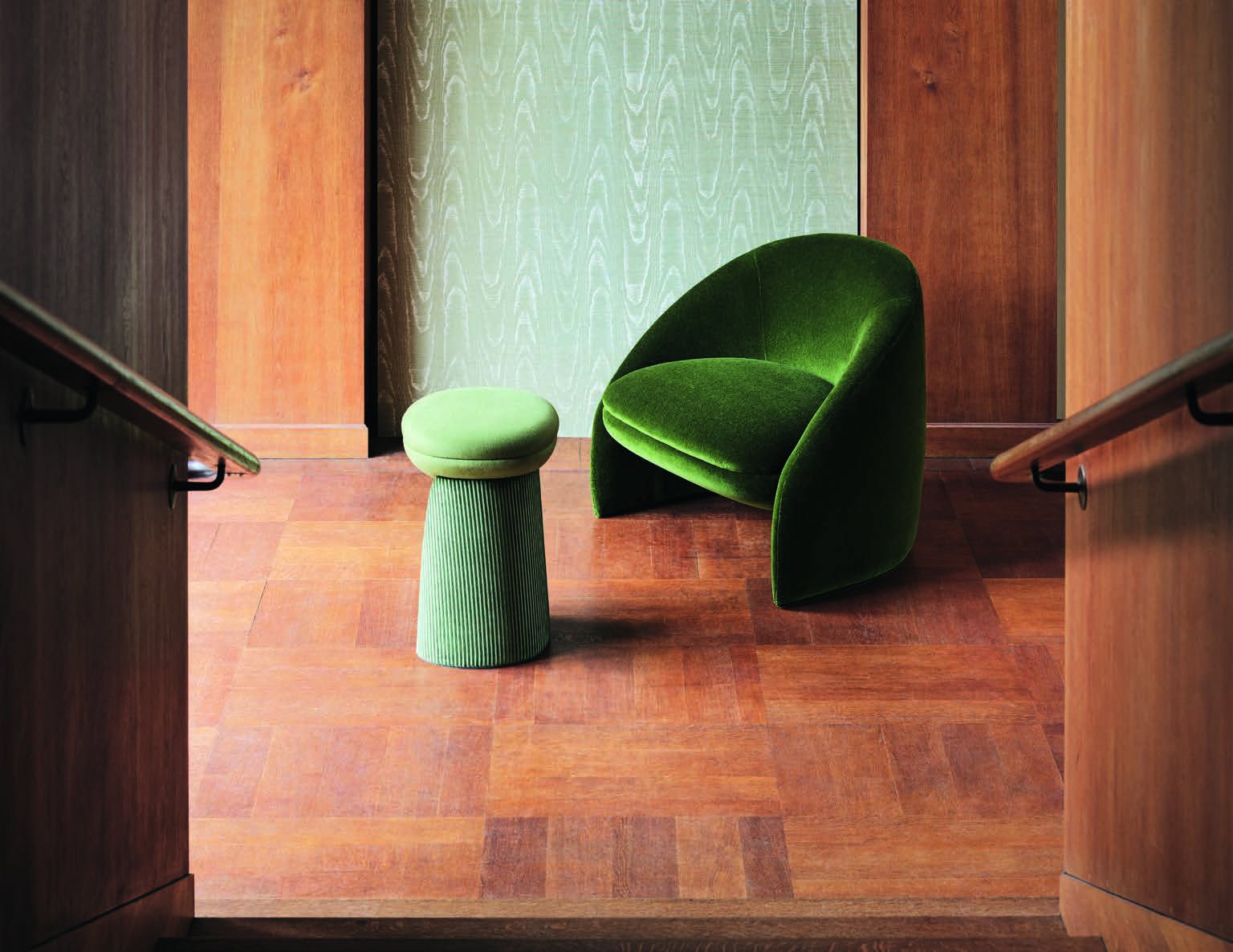 Loro Piana Interiors The Palm armchair and stool