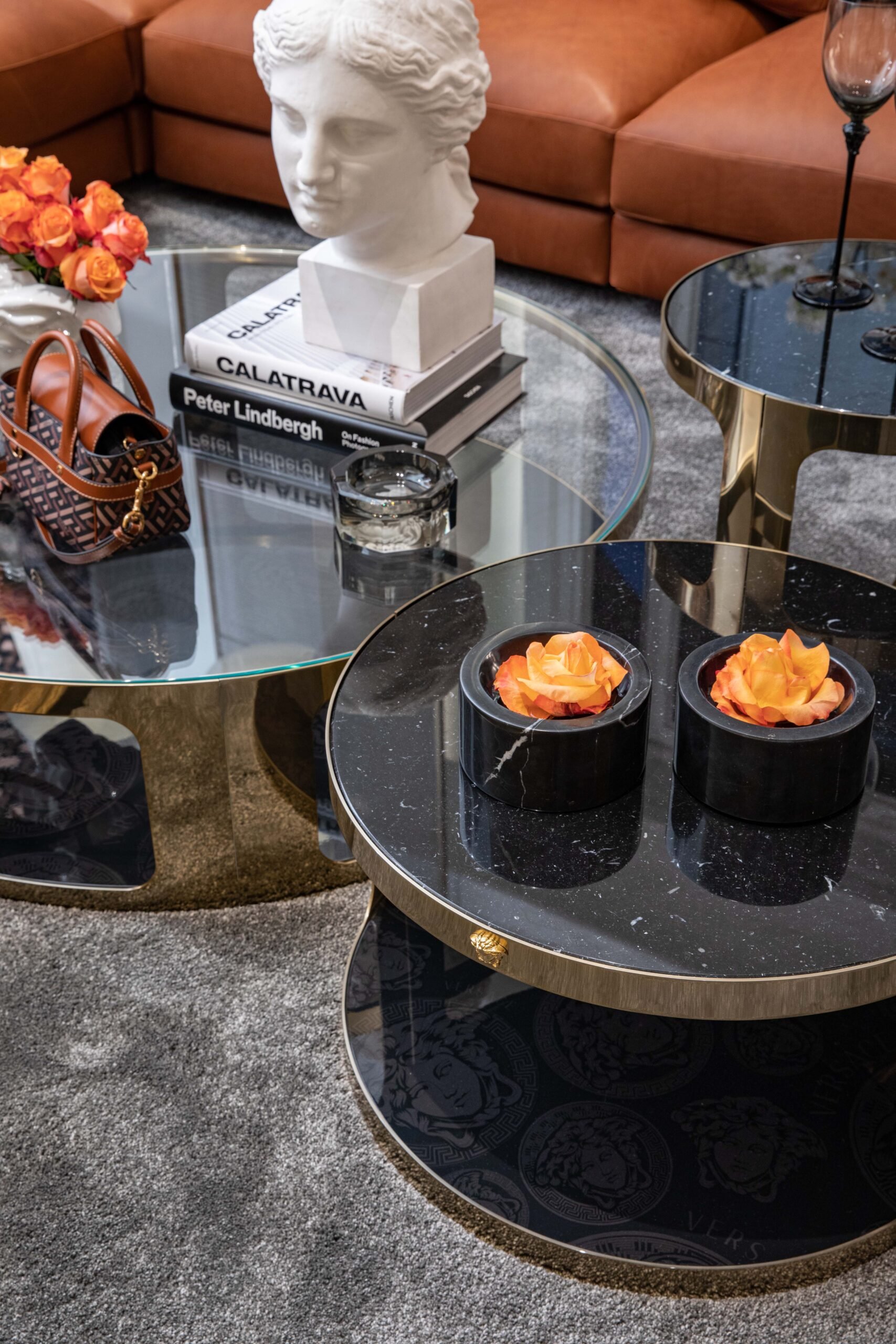 Versace Home Medallion coffee tables