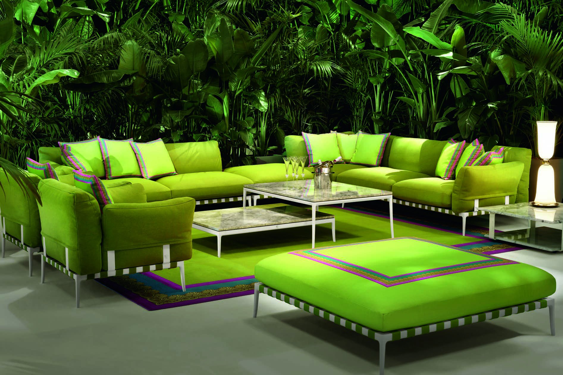 Versace Home Stiletto outdoor sofa