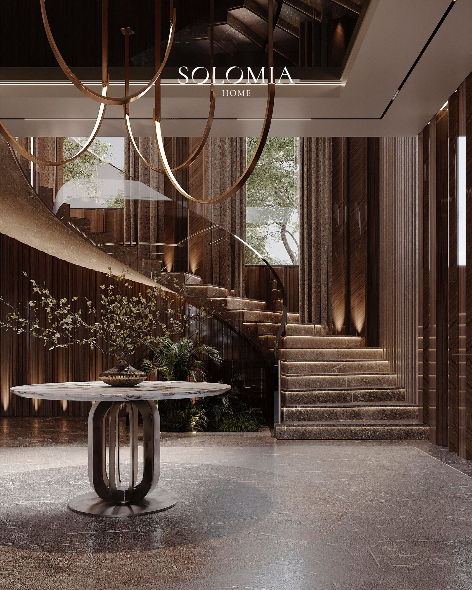 Villa Grez-Doiceau Solomia Home hall design