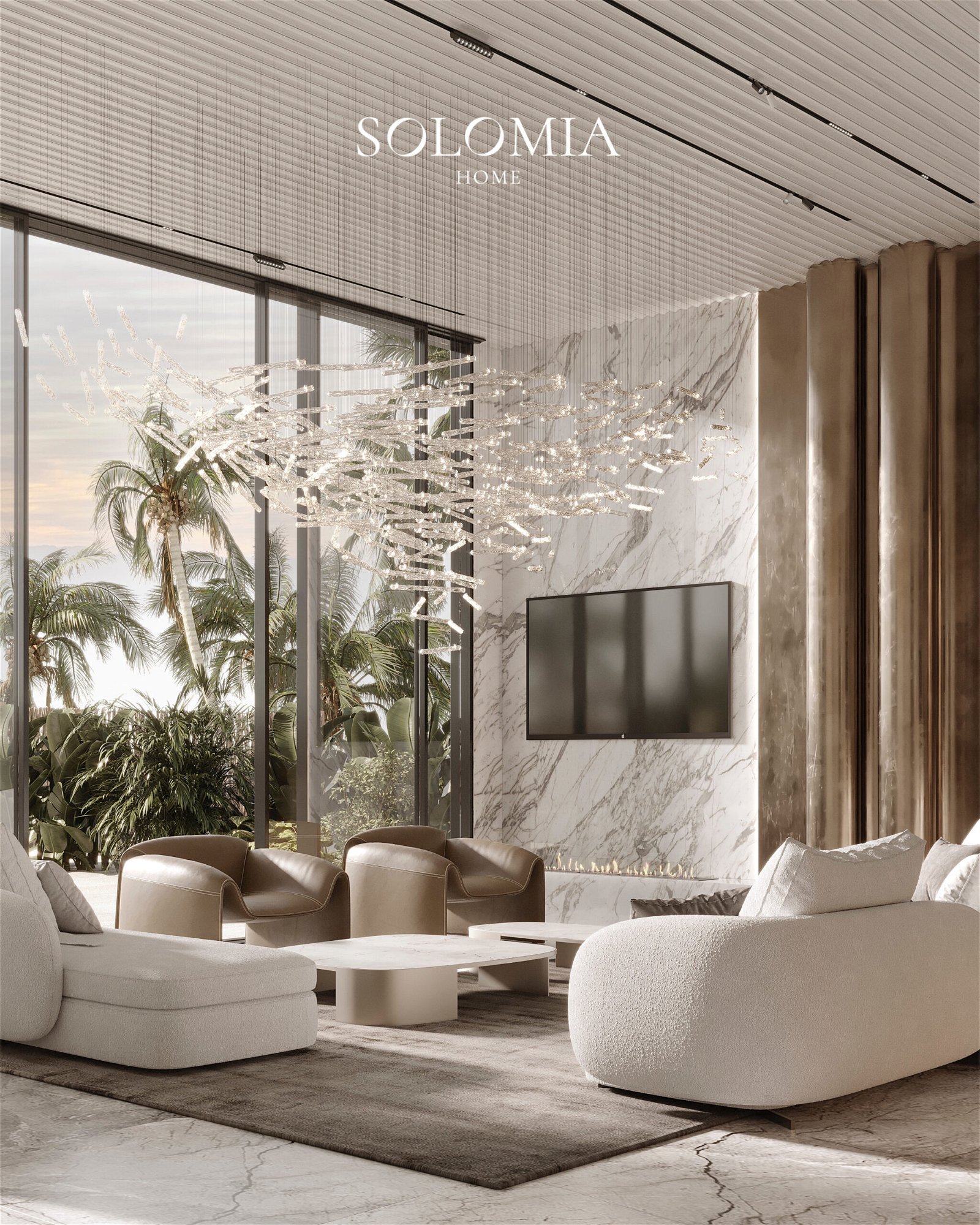 Sobha Reserve Villa Dubai living room design