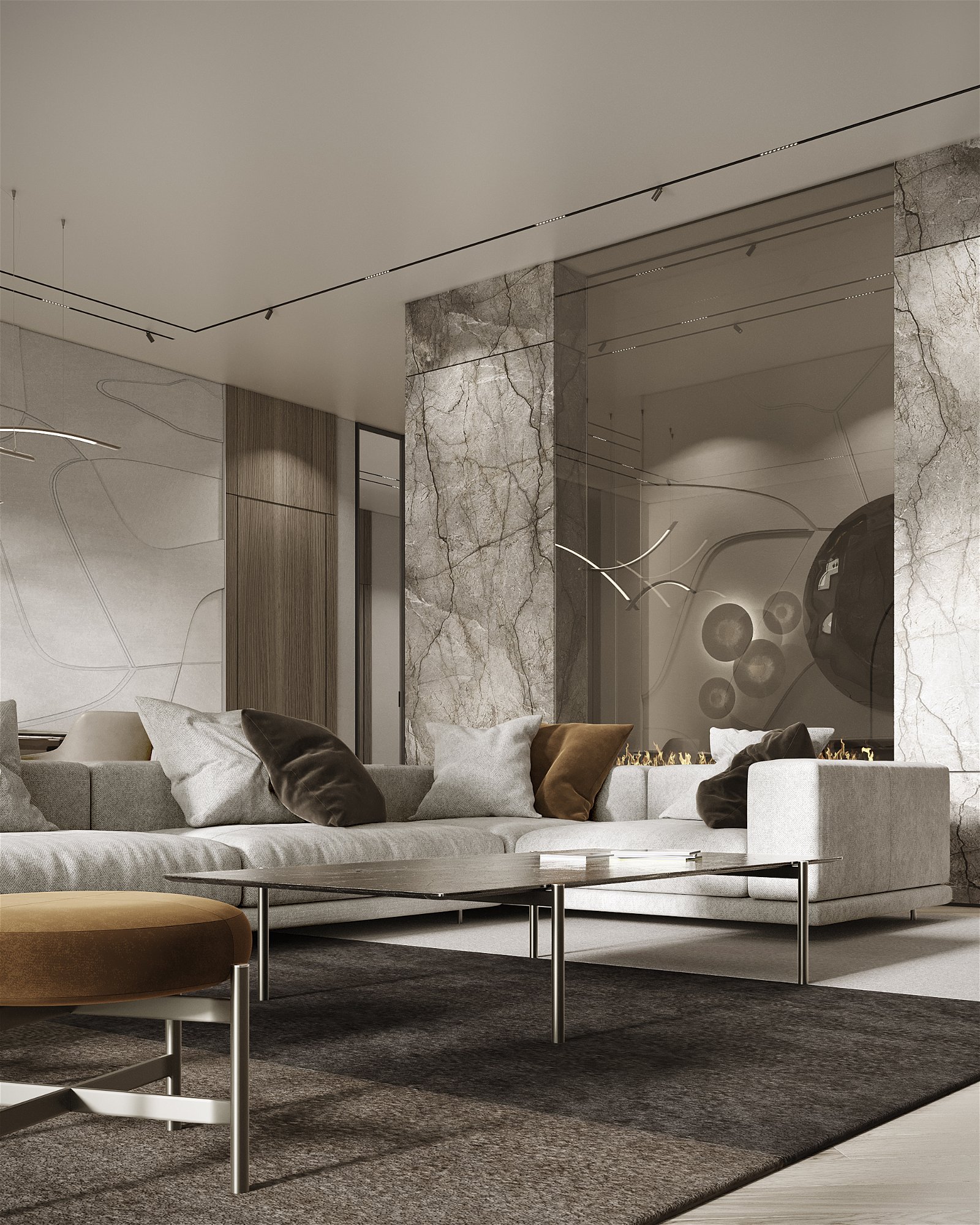 Les Floralies Monaco living room design