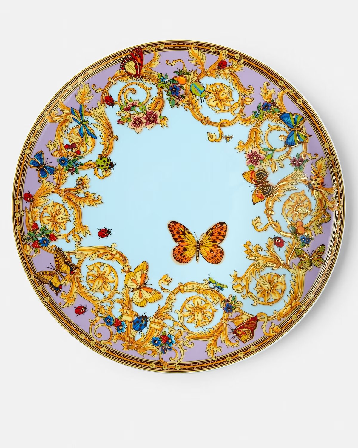 Versace Rosenthal Le Jardin charger plate