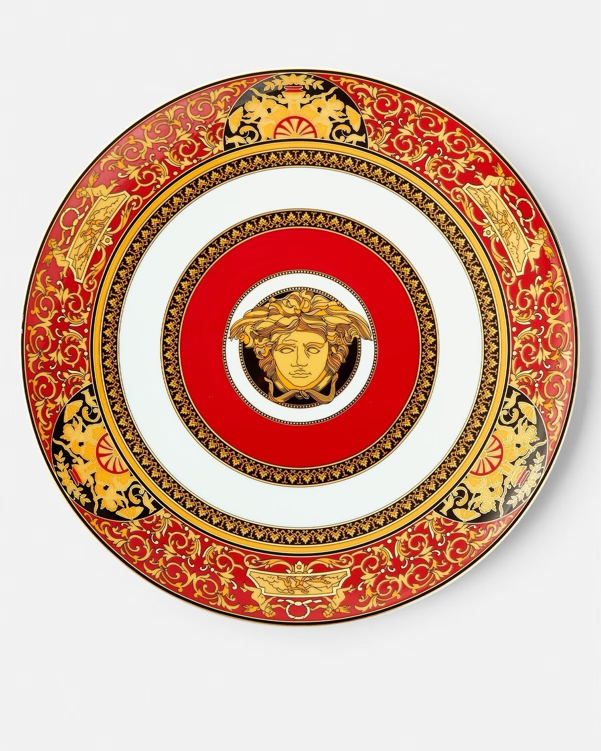 Versace Rosenthal Medusa Red charger plate