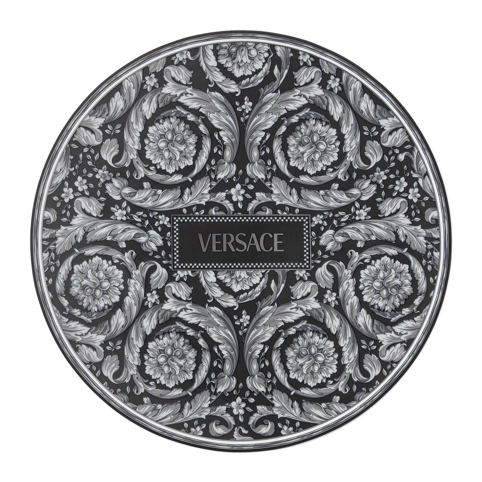 Versace Rosenthal Barocco Barocco Haze service plate