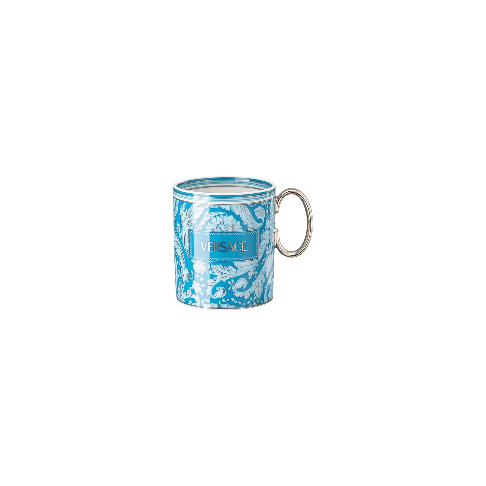Versace Rosenthal Barocco Barocco Teal mug with handle