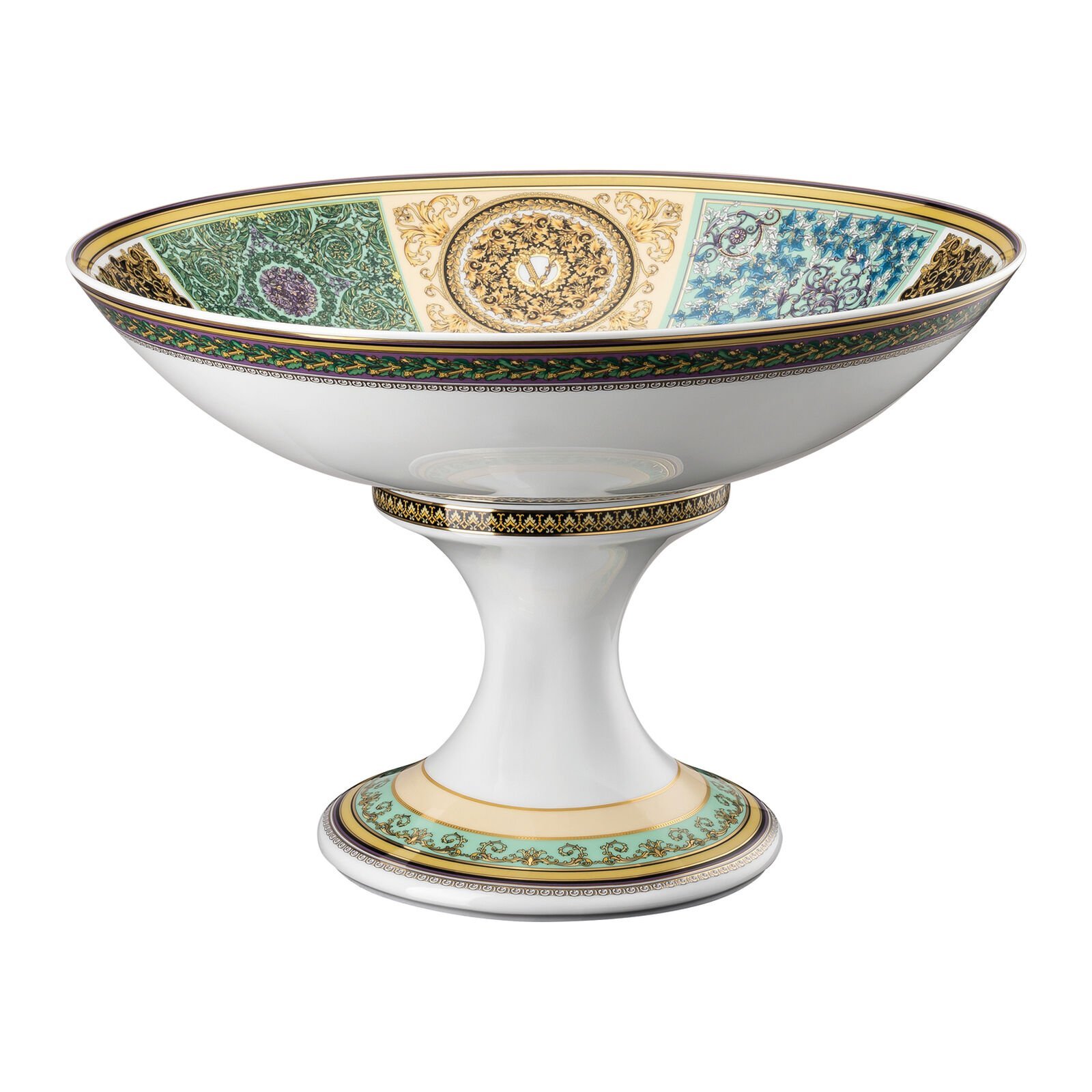 Versace Rosenthal Barocco Mosaic bowl on foot