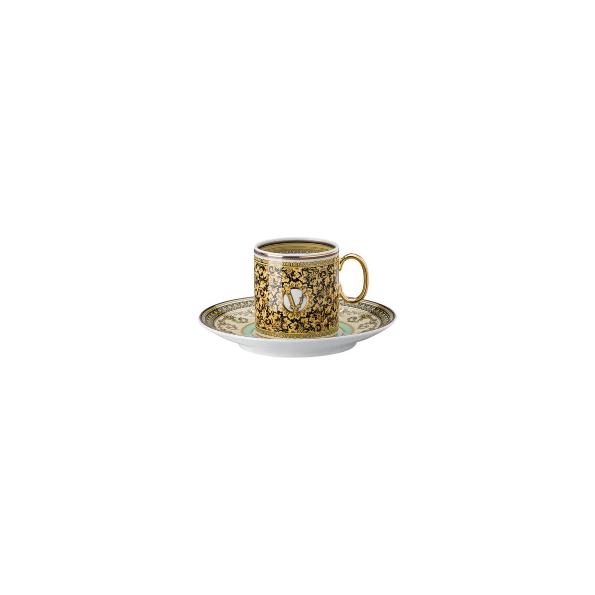 Versace Rosenthal Barocco Mosaic espresso cup and saucer