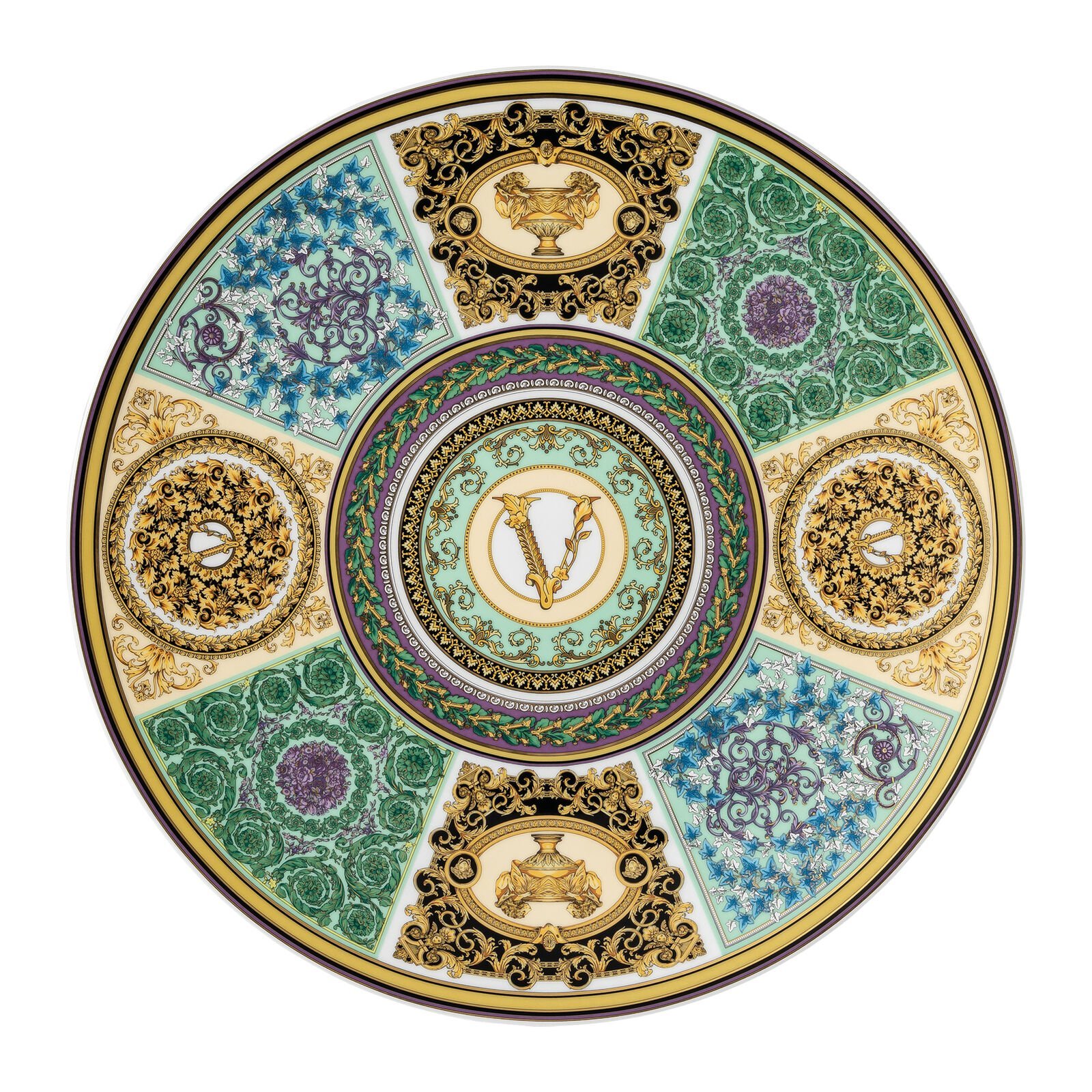 Versace Rosenthal Barocco Mosaic service plate