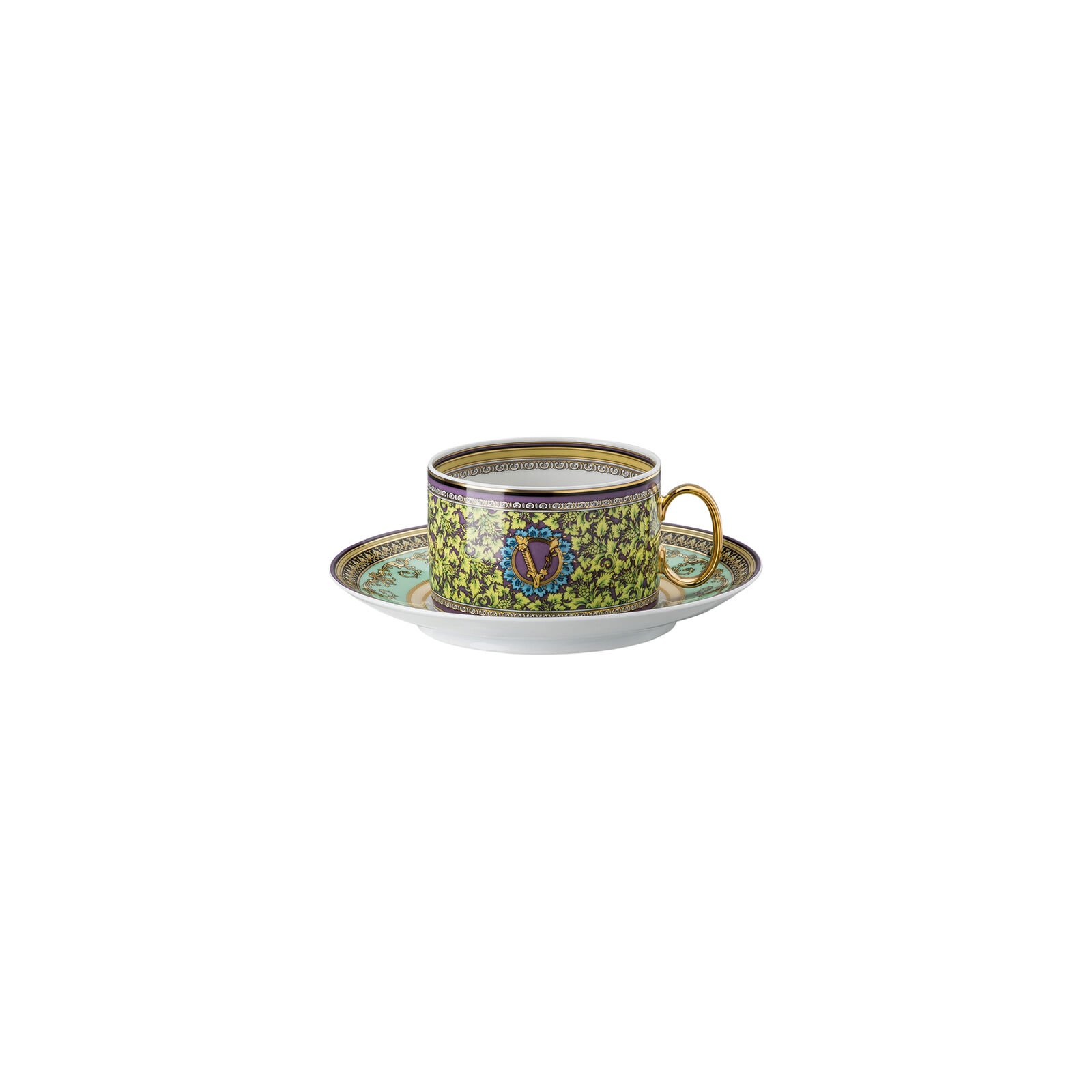 Versace Rosenthal Barocco Mosaic tea cup and saucer