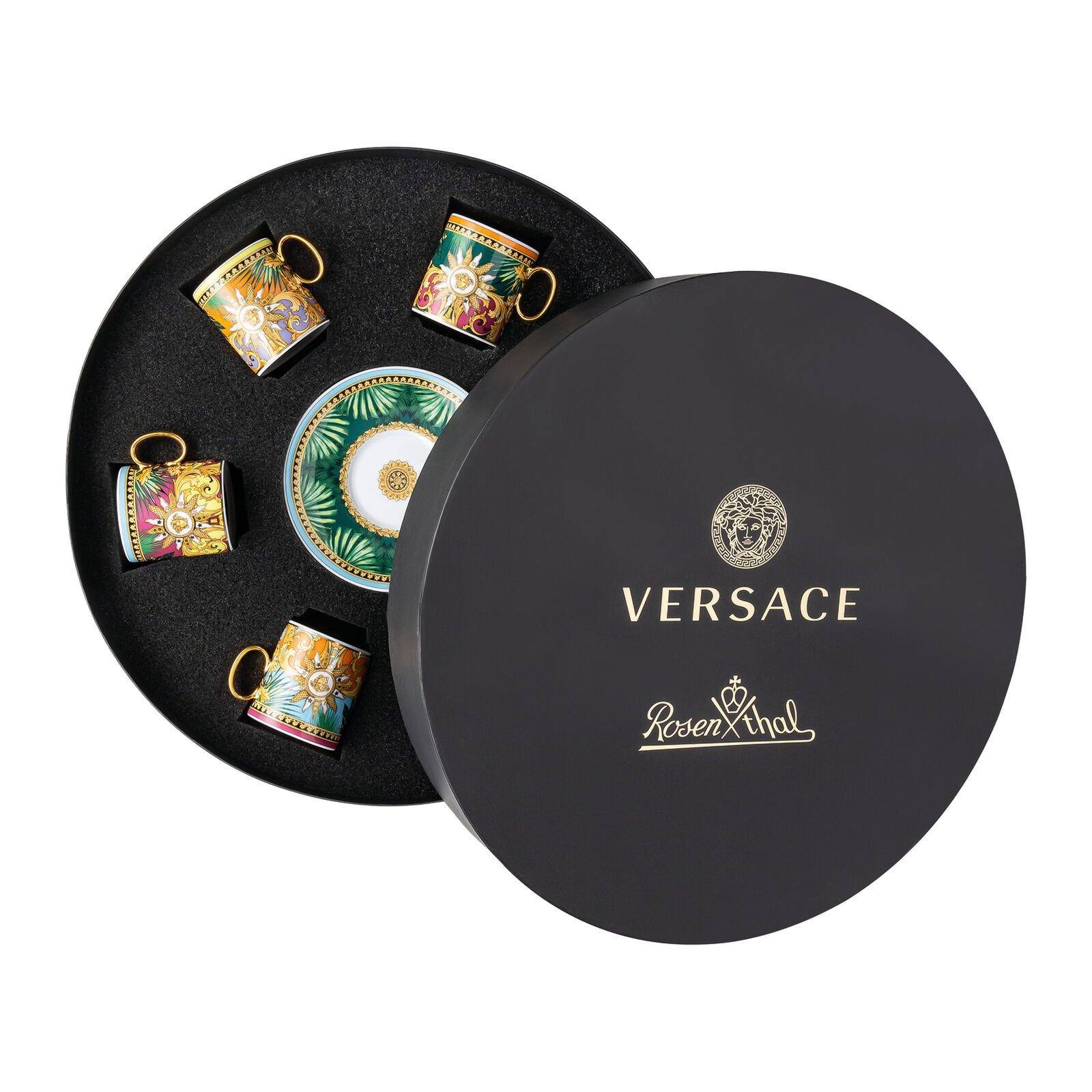 Versace Rosenthal Jungle Animalier set of 6 espresso c-s
