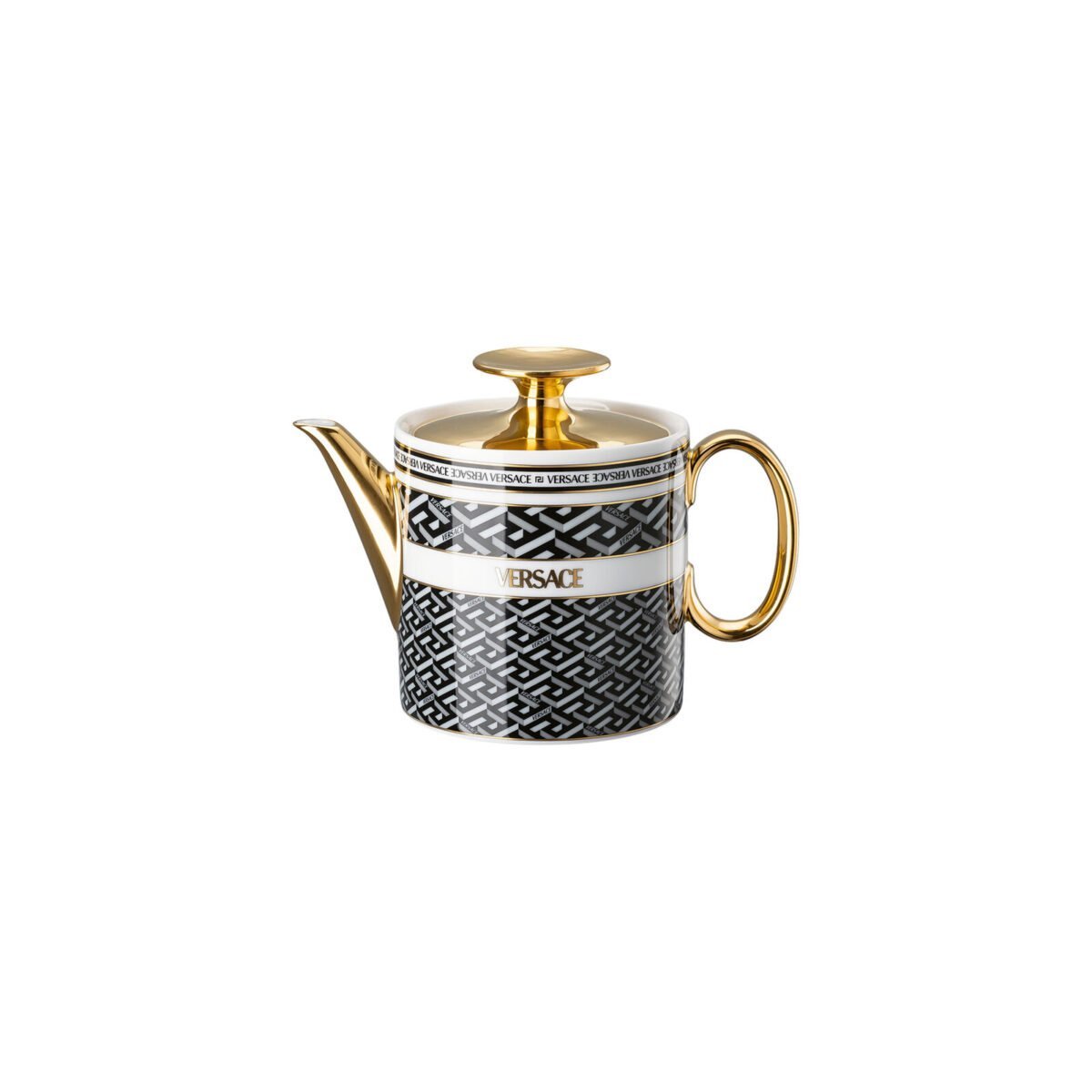 Versace Rosenthal La greca Signature black teapot 2
