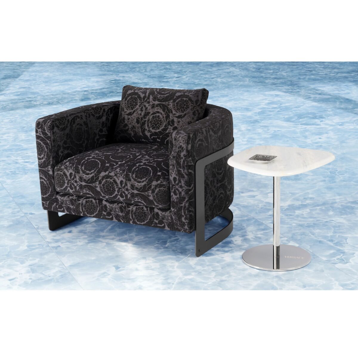 Versace Home La Medusa metal armchair